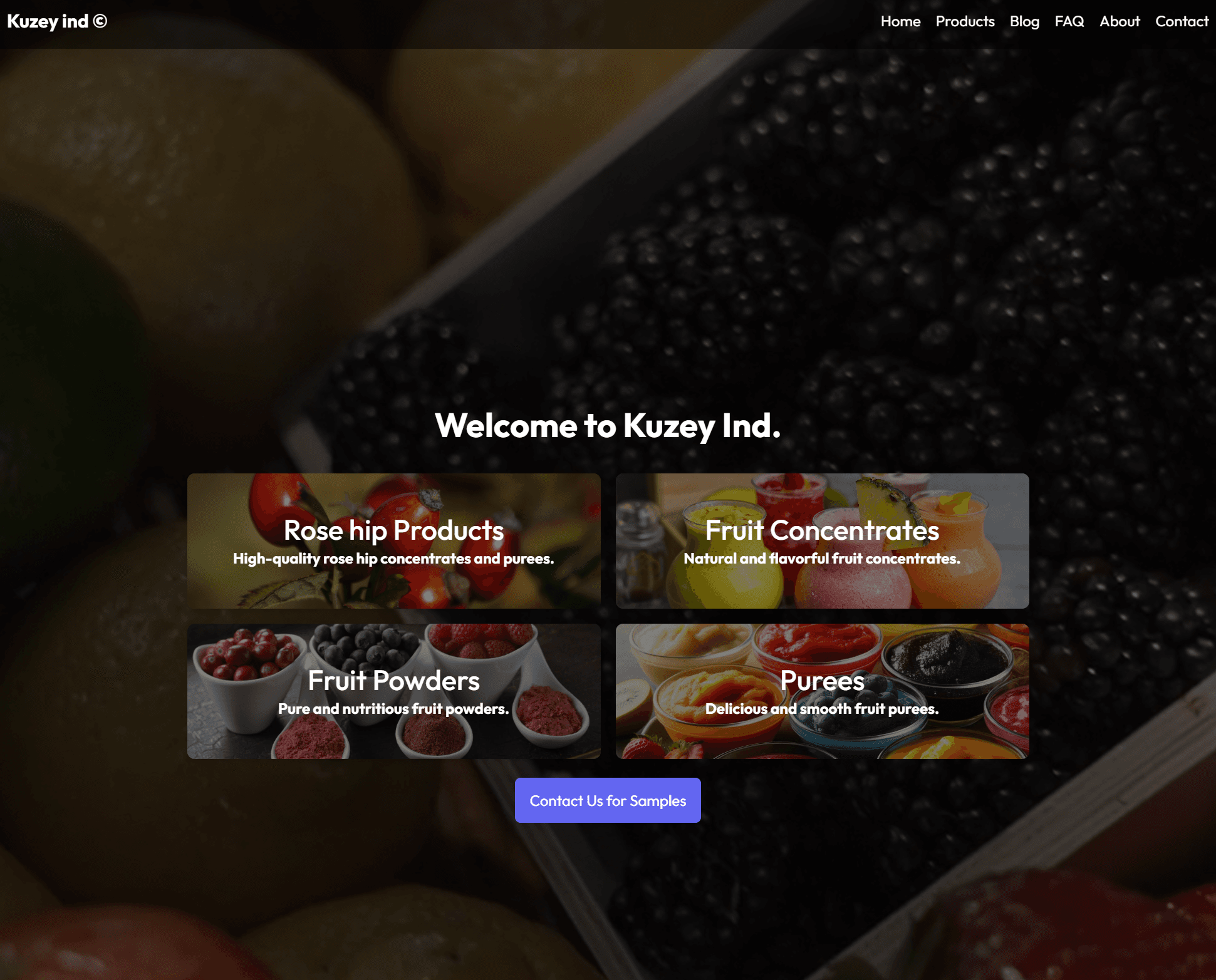 Sales & Food company website